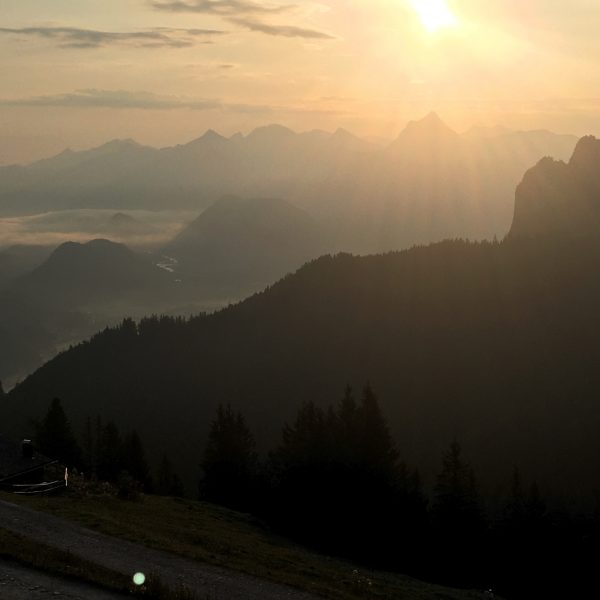 Morgens auf der Hochalphütte/Breitenberg 
